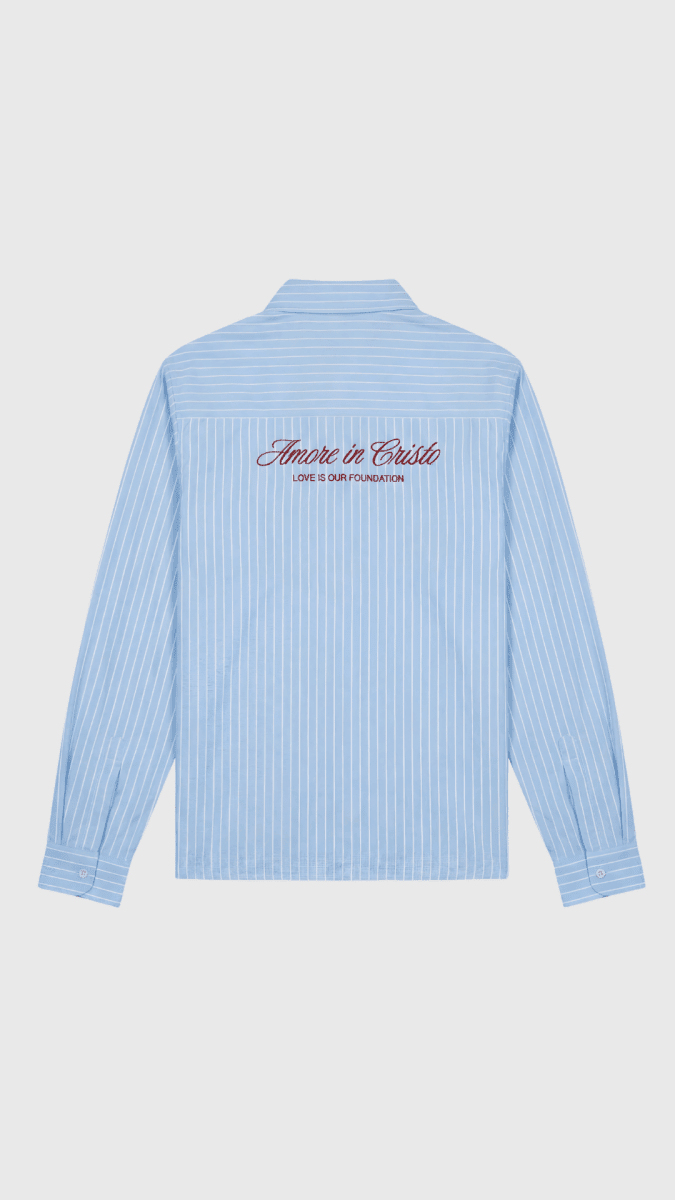 AMORE IN CRISTO HEMD - LIGHT BLUE – Bild 3