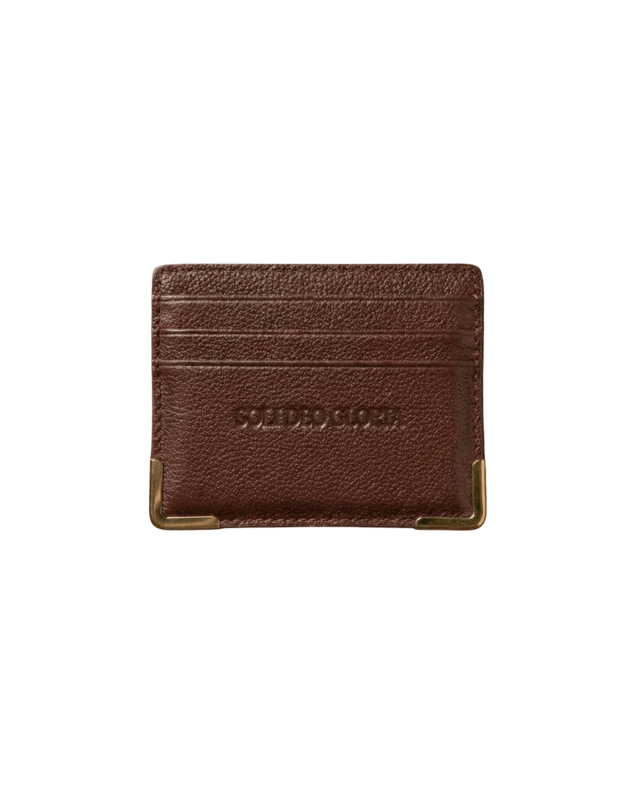 "SOLI DEO GLORIA" CARDHOLDER - BROWN – Bild 2