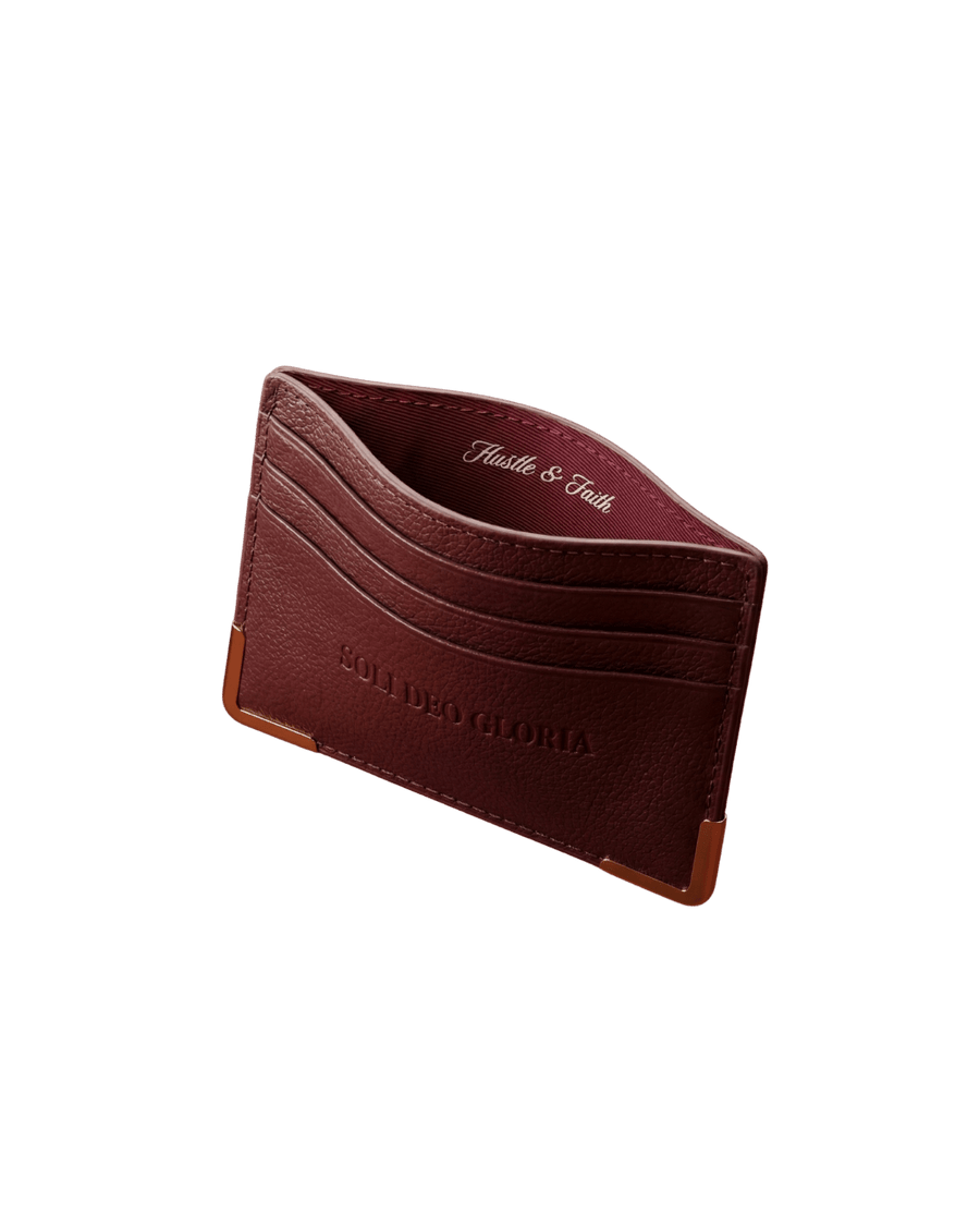 "SOLI DEO GLORIA" CARDHOLDER - BROWN – Bild 4