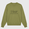 CRISTO SWEATER - OLIVE - Hustle & Faith