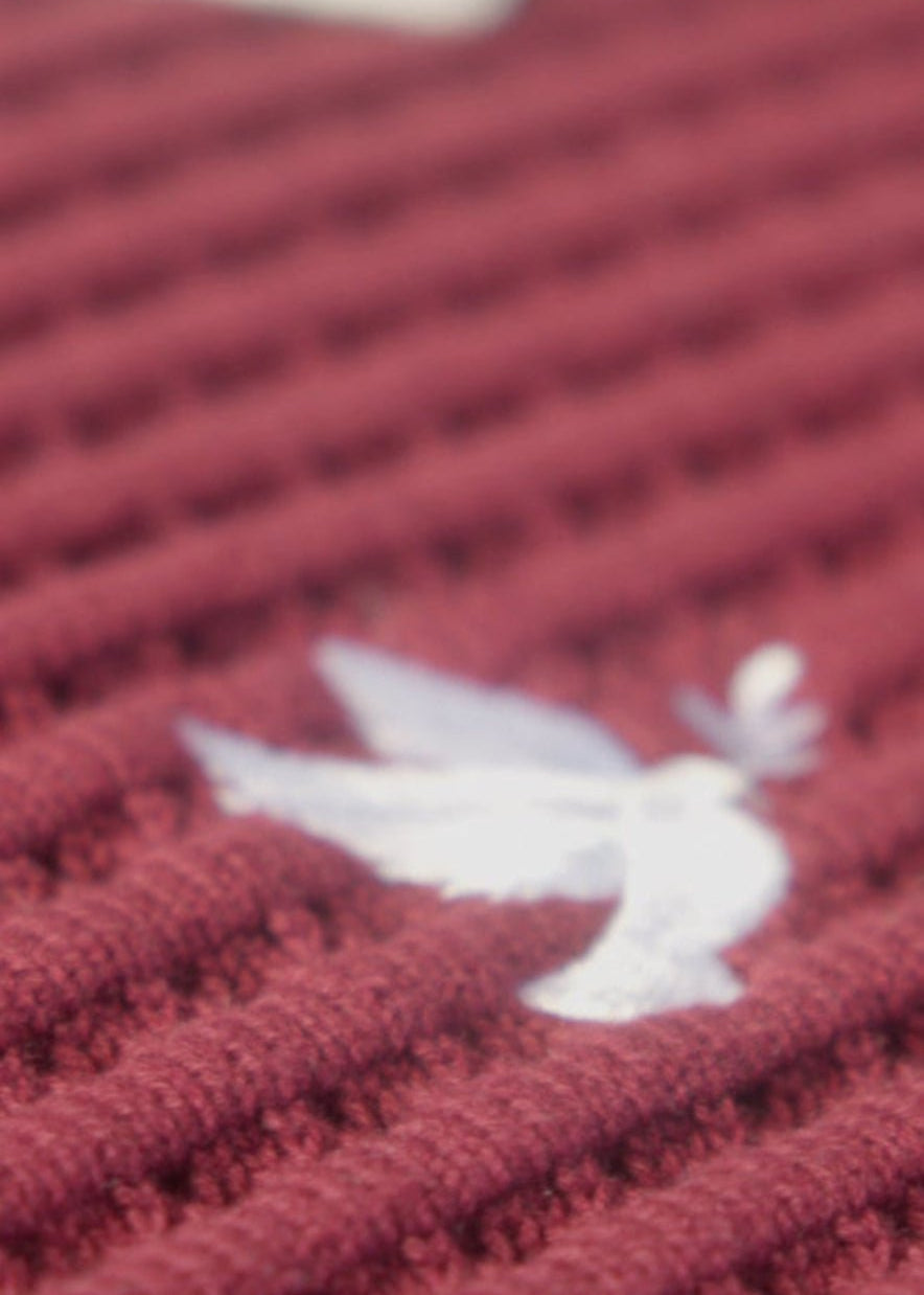"HOLY SPIRIT" KNITTED SWEATER - BORDEAUX – Bild 5