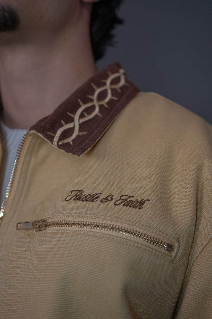 "THORN" JACKET - HONEY BEIGE – Bild 5