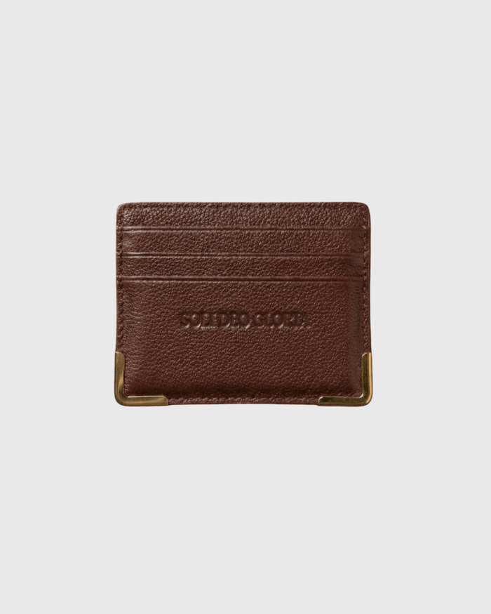 "SOLI DEO GLORIA" CARDHOLDER - BROWN